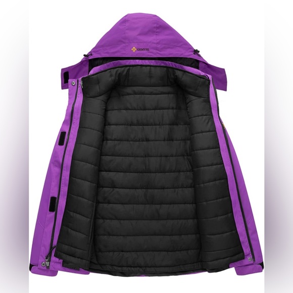 Women's Waterproof 3-in-1 Ski Snow Jacket Puffer Liner Insulated Winter Coat NEW - Picture 3 of 9
